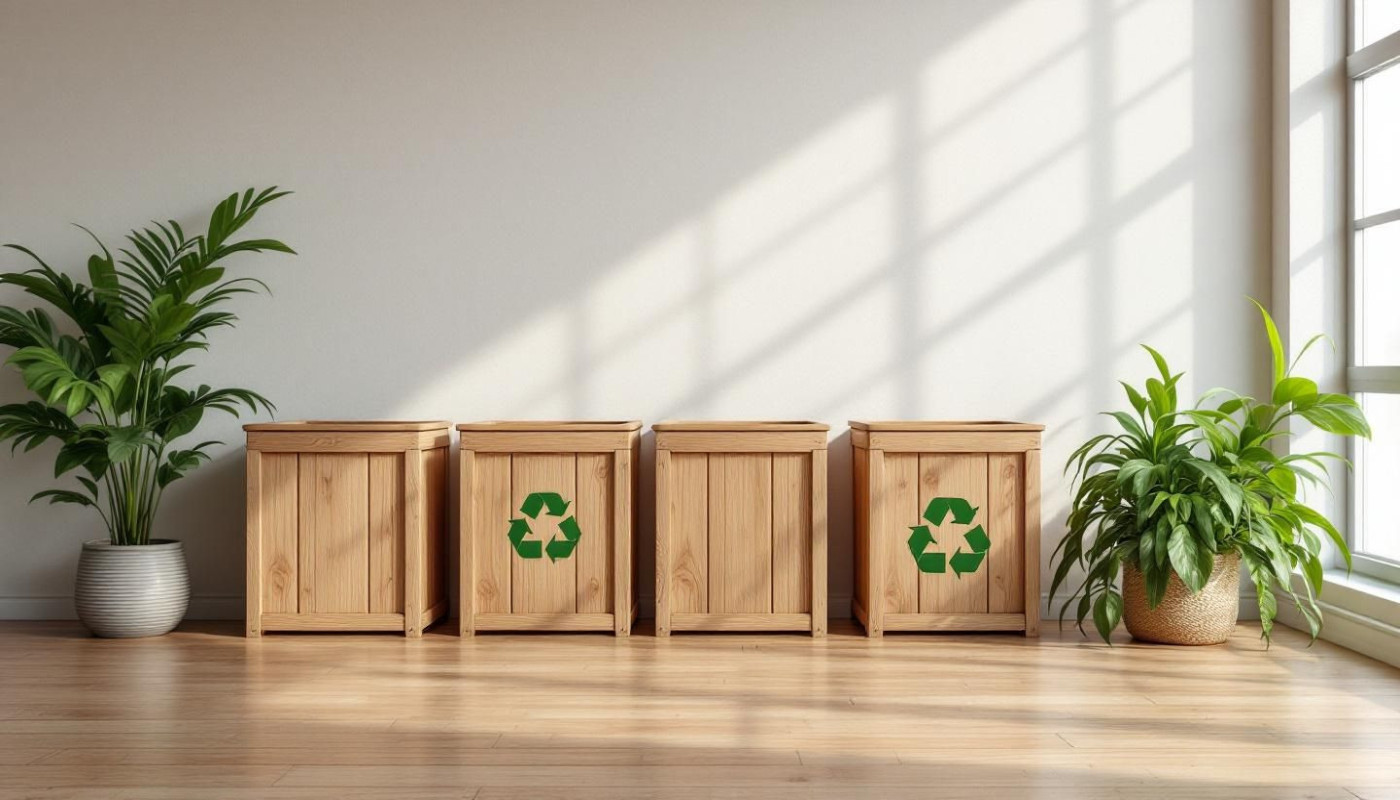 Les avantages environnementaux des poubelles en bois recyclables pour la maison