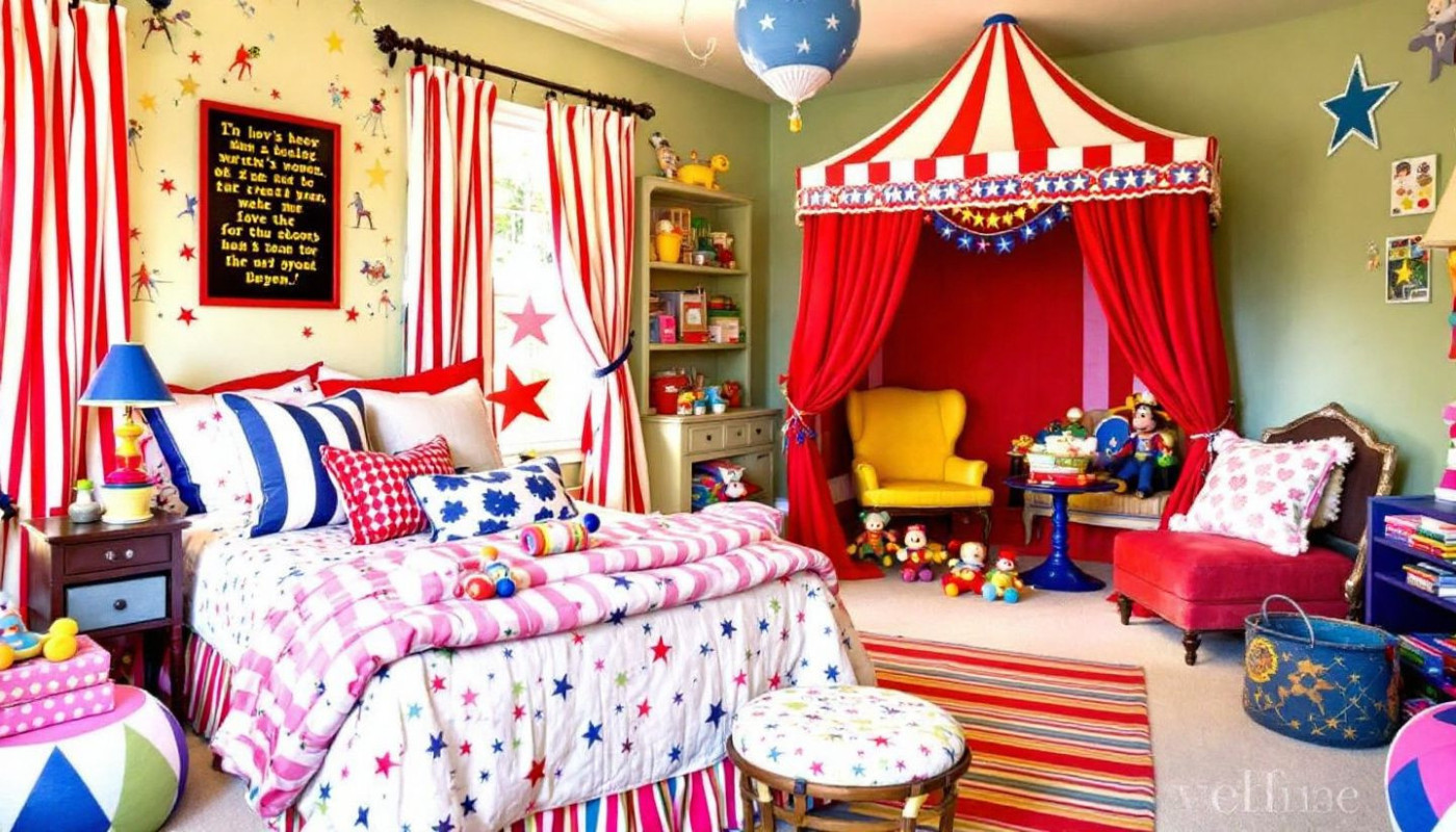 Les meilleures façons d'intégrer des affiches de cirque dans une chambre d'enfant